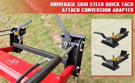 unique skid steer attachments|universal skid steer quick tach.